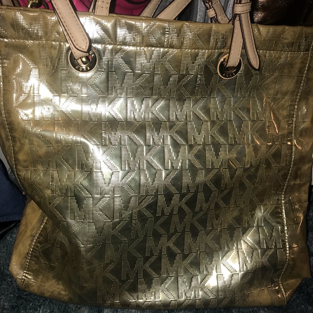 Gold MK bag